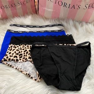 🍃 RARE Victoria Secret PINK Panties 4 pieces
